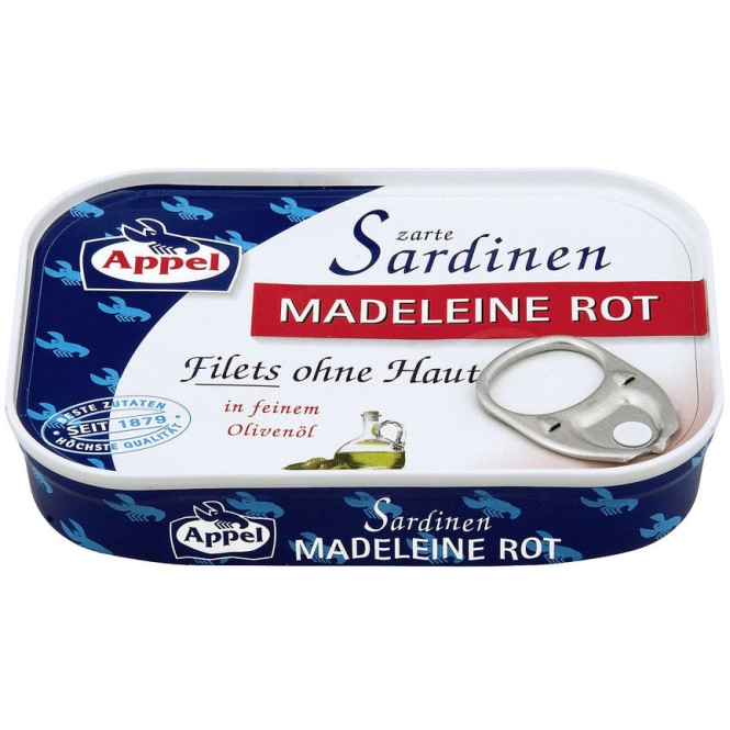 Appel Zarte Sardinen Madeleine Rot 105G