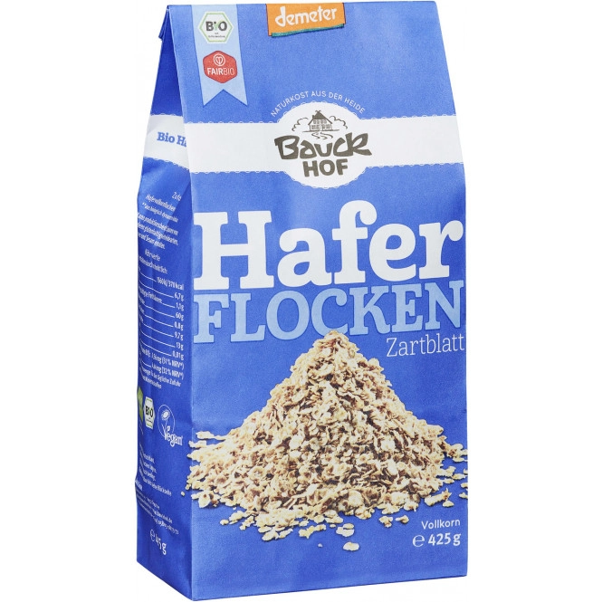 Bauckhof Demeter Bio Haferflocken Zartblatt 425G