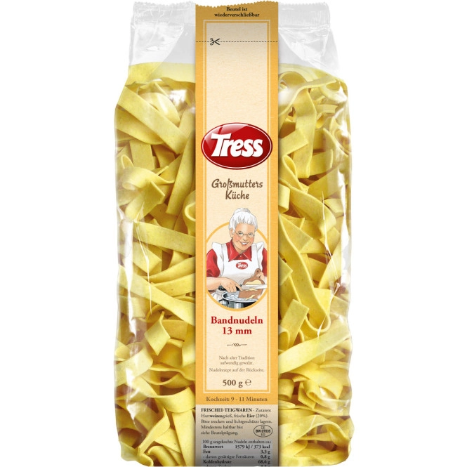 Tress Großmutters Küche breite Nudeln 13mm 500G