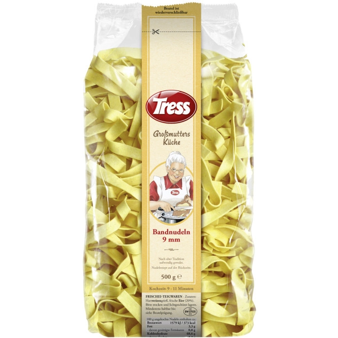 Tress Großmutters Küche Breite Nudeln 9mm 500G