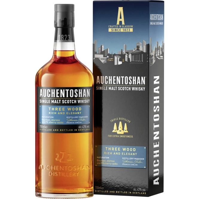 Auchentoshan Whisky Three Wood 40% GP 0,7L