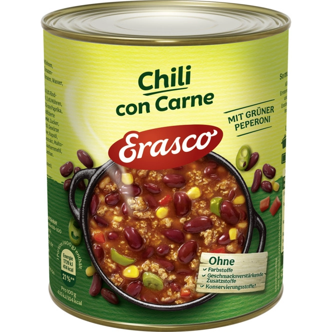 Erasco Chili con Carne 800G