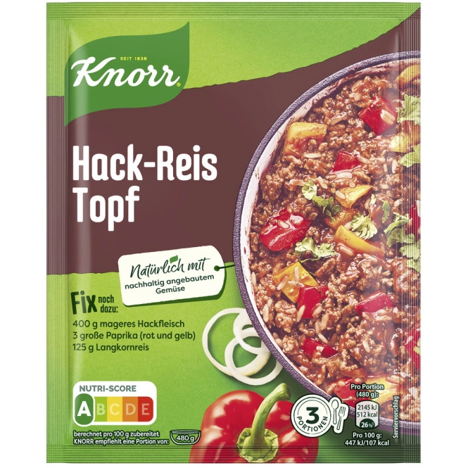 Knorr Fix für Hack-Reis Topf 49G