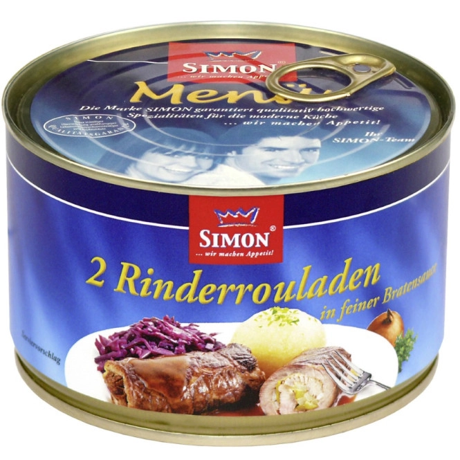 Simon 2 Rinderrouladen in pikanter Sauce 400G