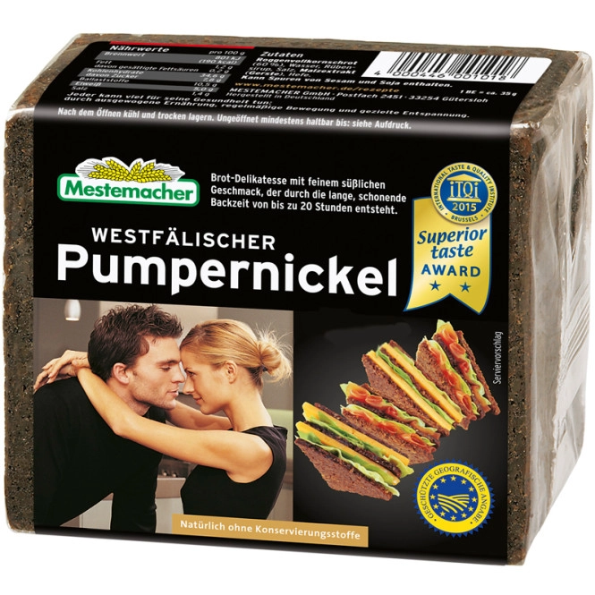 Mestemacher Echt westfälischer Pumpernickel 250G