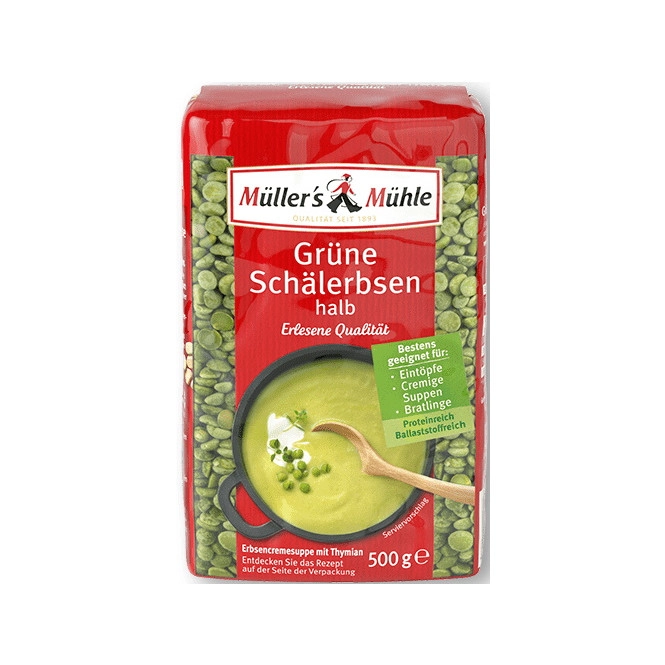 Müller's Mühle grüne Schälerbsen 500G