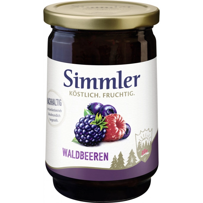 Simmler Konfitüre EXTRA Waldbeeren 450G