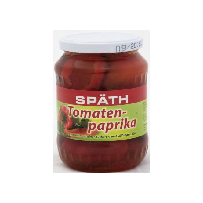 Späth Tomatenpaprika geviertelt 650G