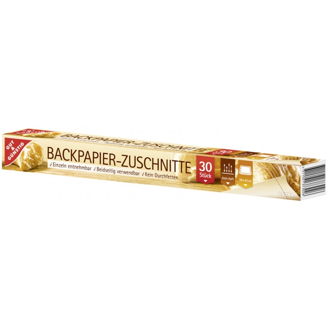 Gut & Günstig Backpapier Zuschnitte 30ST