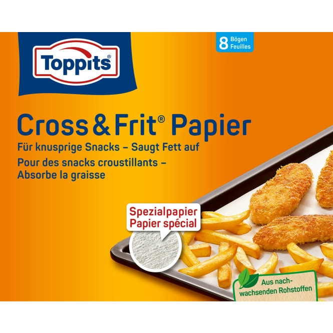 Toppits Cross & Frit Papier 8ST