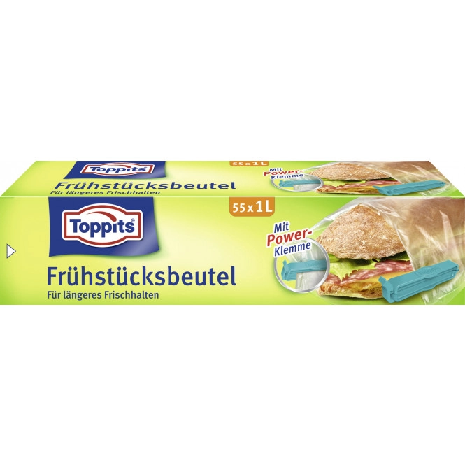 Toppits Frühstücksbeutel 1L 55ST