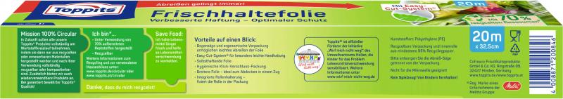 Toppits Frischefolie 20m x 32,5cm
