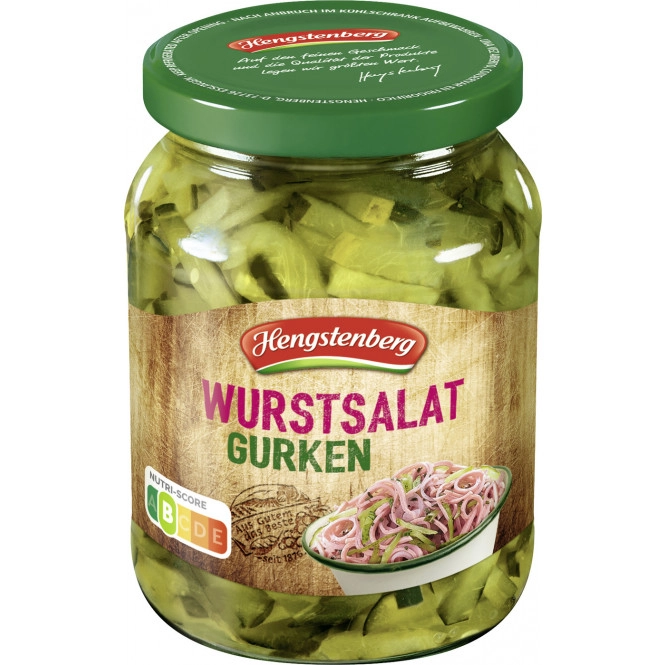 Hengstenberg Wurstsalat-Gurken 330G