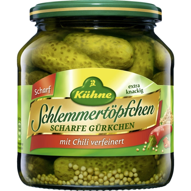 Kühne Scharfe Gürkchen Schlemmertöpfchen 530G