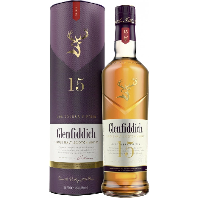 Glenfiddich Whisky 15 Jahre Solera 40% 0,7L