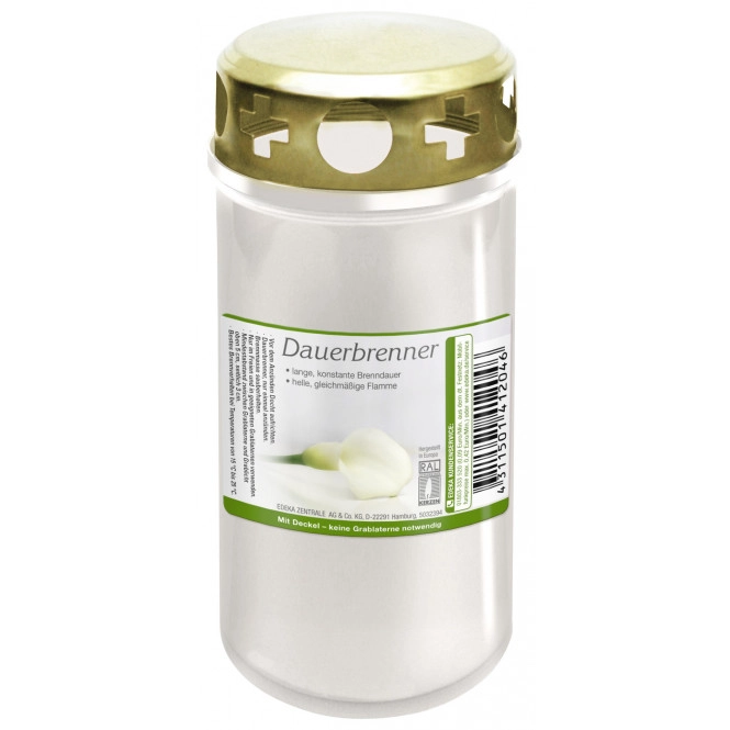 Edeka Dauerbrenner mit Deckel transparent