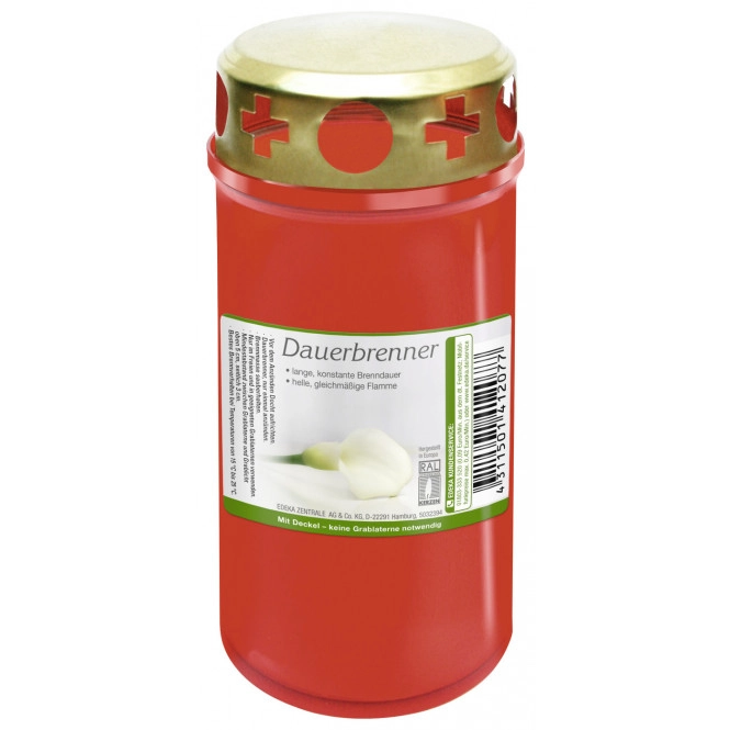 Edeka Dauerbrenner mit Deckel rot