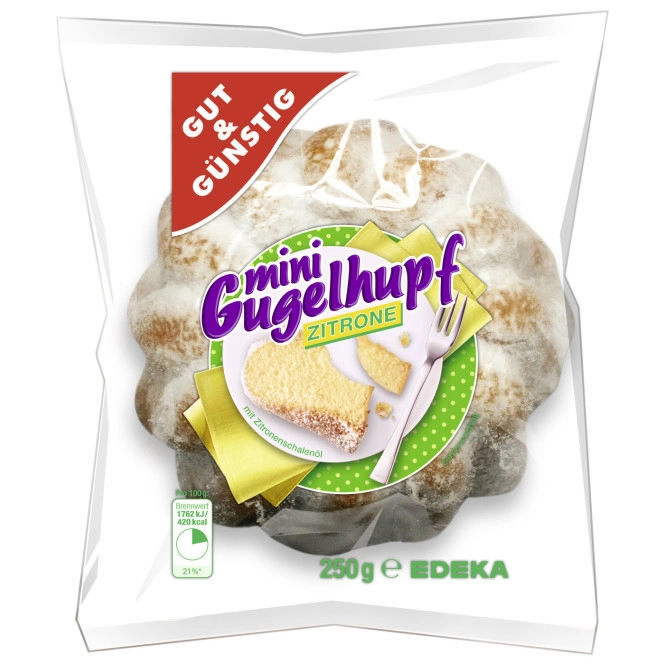 Gut & Günstig Mini Gugelhupf Zitrone 250G