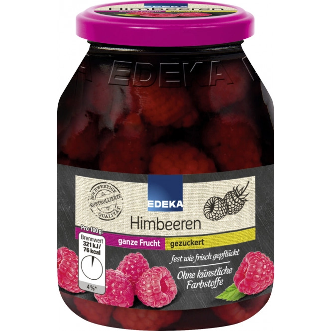 EDEKA Himbeeren gezuckert 340G