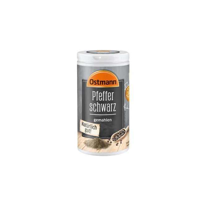 Ostmann Pfeffer schwarz gemahlen 40G