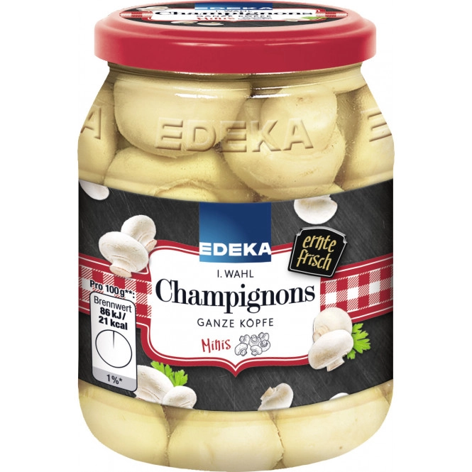 EDEKA Champignons 1.Wahl ganze Köpfe Minis 330G