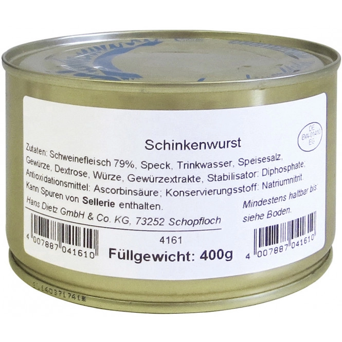 Dietz Schinkenwurst 400G