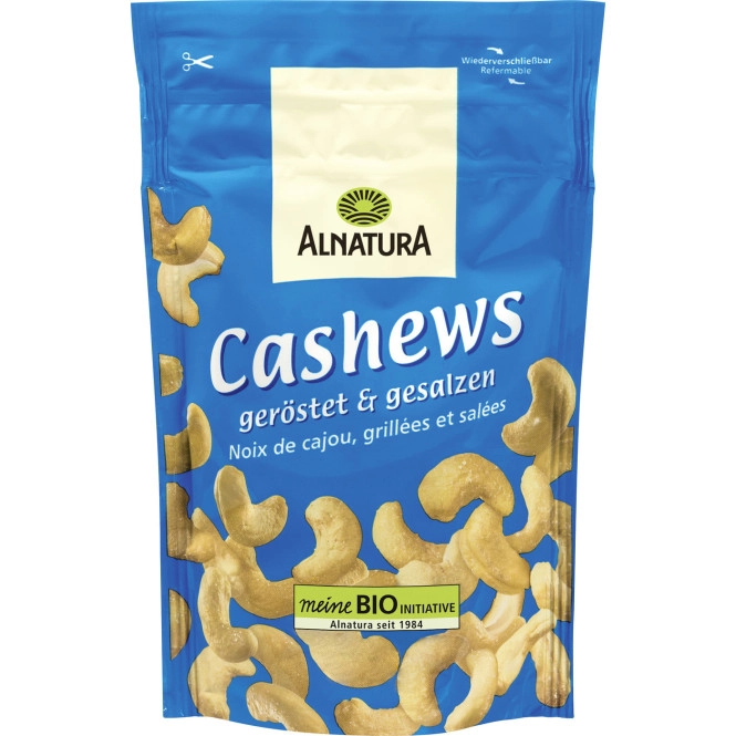 Alnatura Bio Cashews geröstet & gesalzen 100G