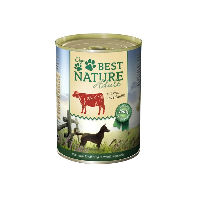 Best Nature Rind mit Reis & Distelöl 400G