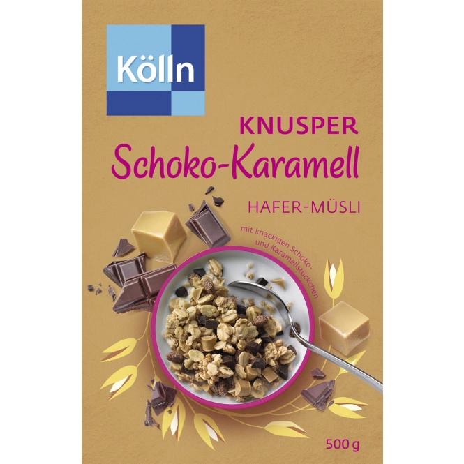 Kölln Müsli Knusper Schoko-Karamell 500G