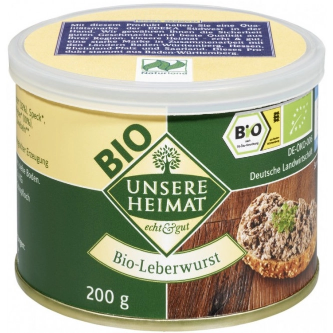 Unsere Heimat Bio-Leberwurst 200G