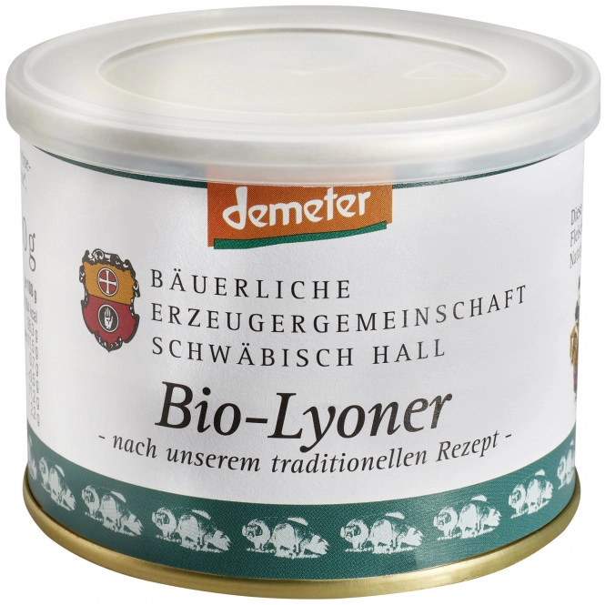 Bäuerliche EZG Schwäbisch Hall Demeter Bio-Lyoner 200G