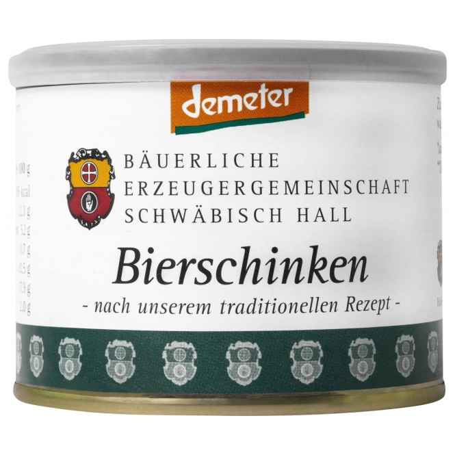 Bäuerliche EZG Schwäbisch Hall Demeter Bio-Bierschinken 200G