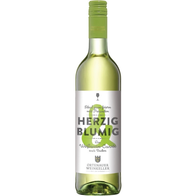 Ortenauer Weinkeller Herzig & Blumig Weißwein Cuvée feinherb 0,75L