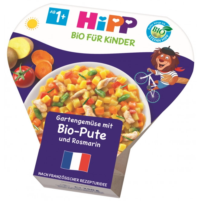 Hipp Bio Gartengemüse mit Bio-Pute und Rosmarin ab 1+ Jahr 250G