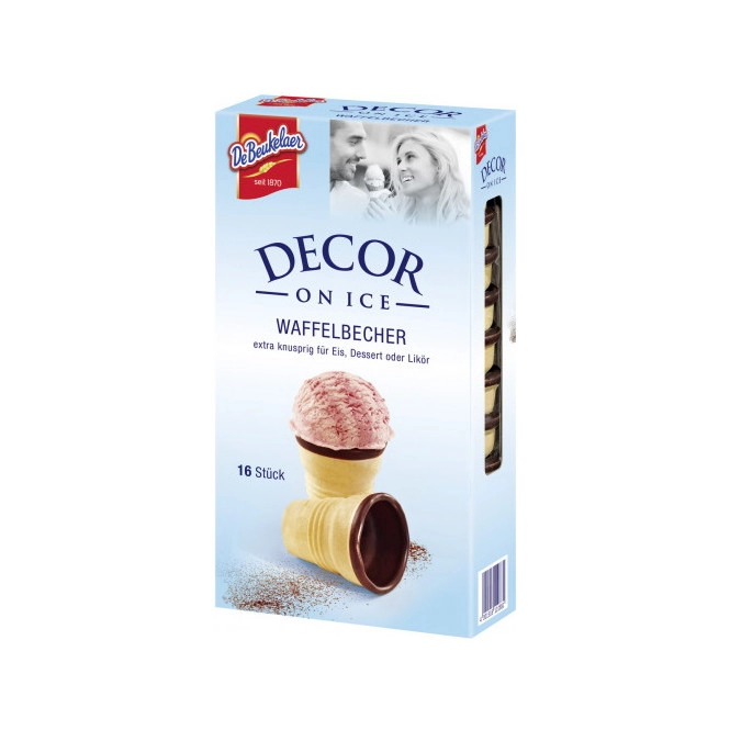 De Beukelaer Decor on Ice Waffelbecher 60G