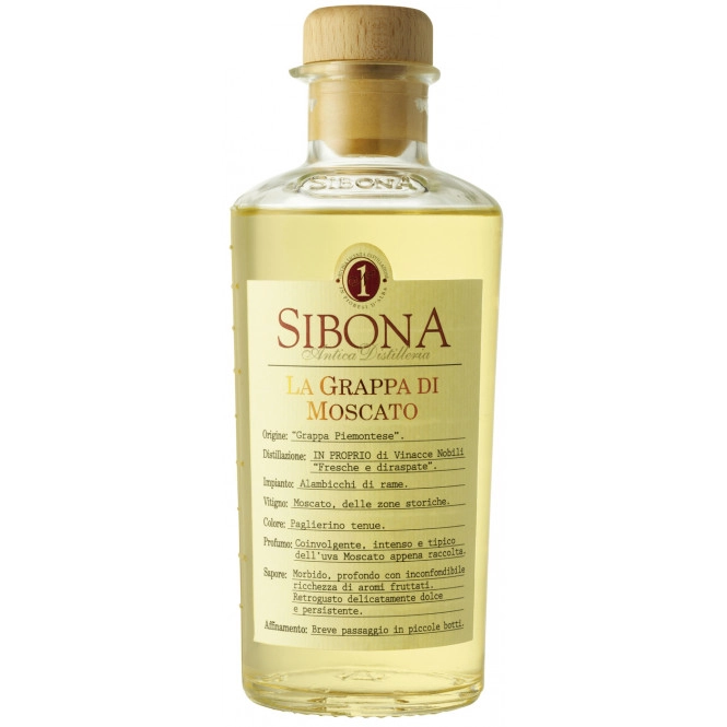 Sibona Grappa di Moscato 0,5 ltr