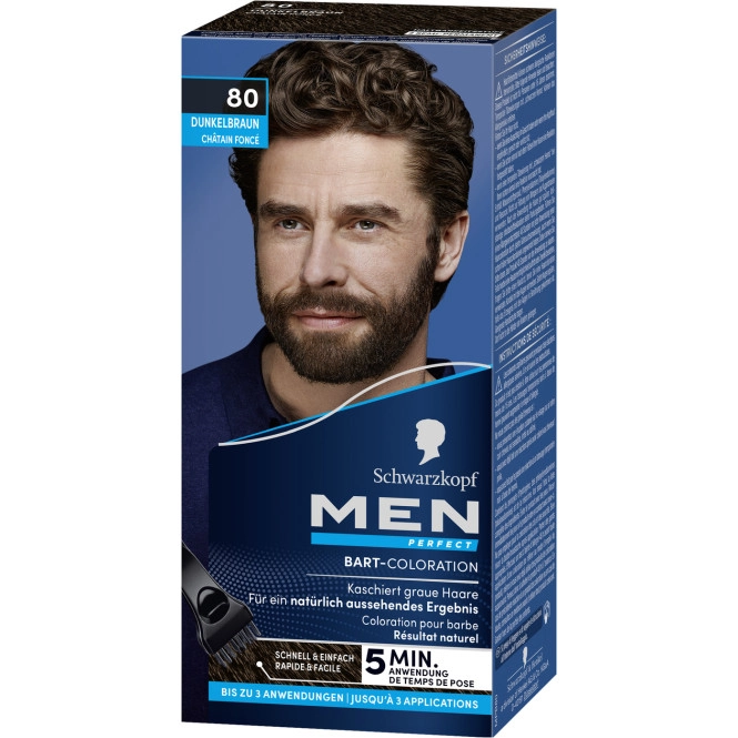 Schwarzkopf Men Perfect Bart-Coloration 80 dunkelbraun 30ML