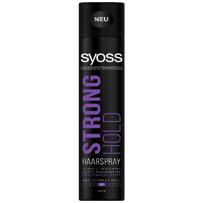 Syoss Haarspray Strong Hold stark Haltegrad 3 400ML