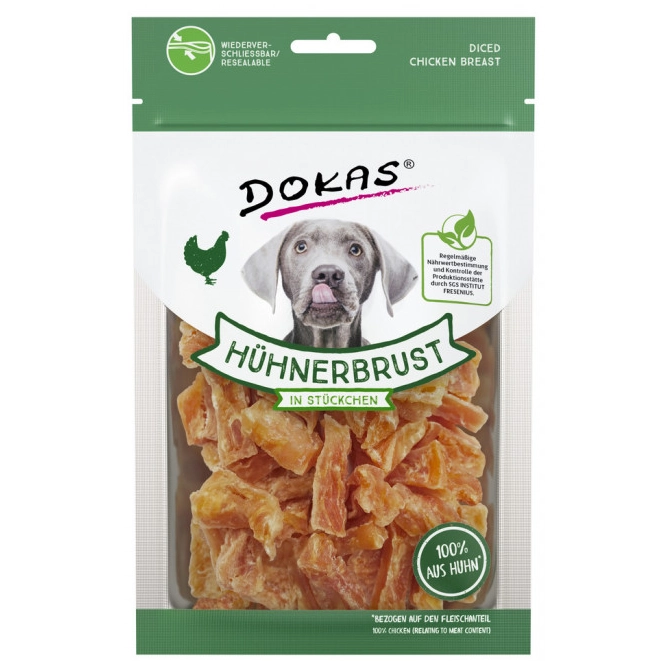 Dokas Hühnerbrust in Stückchen 70G