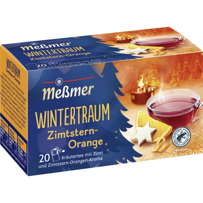 Meßmer Tee Wintertraum Zimtstern-Orange 20ST 40G