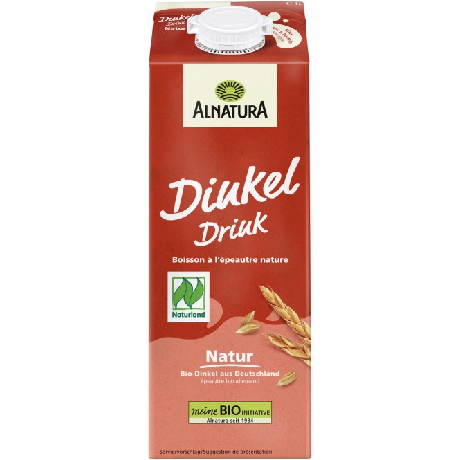 Alnatura Bio Naturland Dinkel Drink Natur ungesüßt 1L