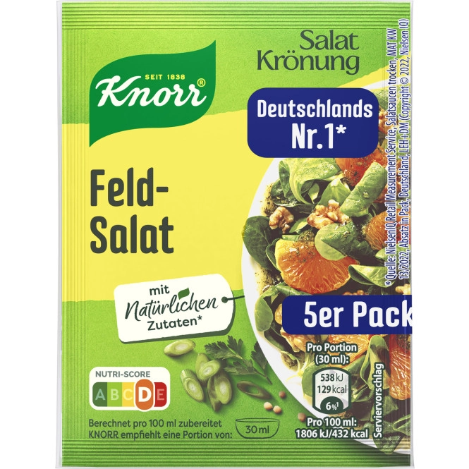 Knorr Salatkrönung Feldsalat 5ST