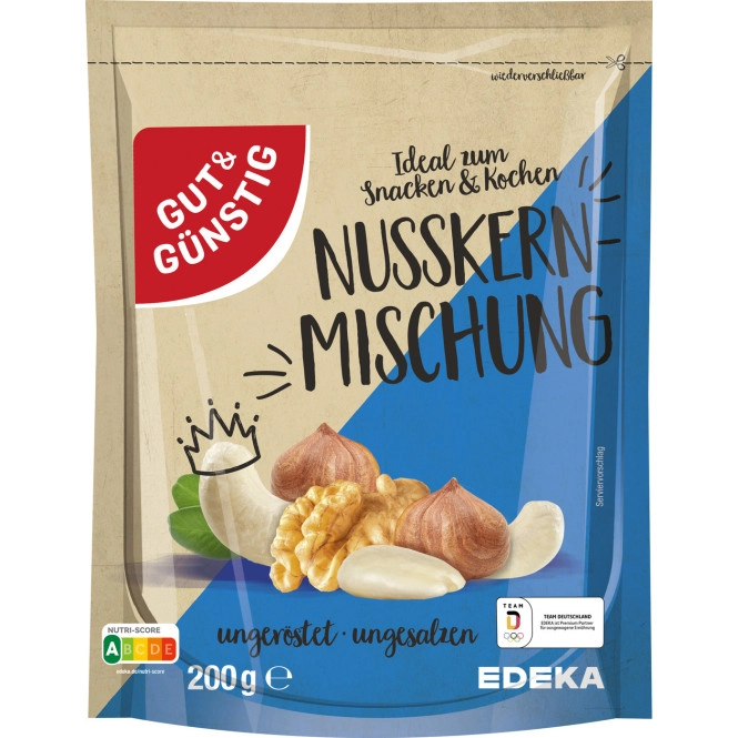 Gut & Günstig Nusskernmischung ungeröstet ungesalzen 200G