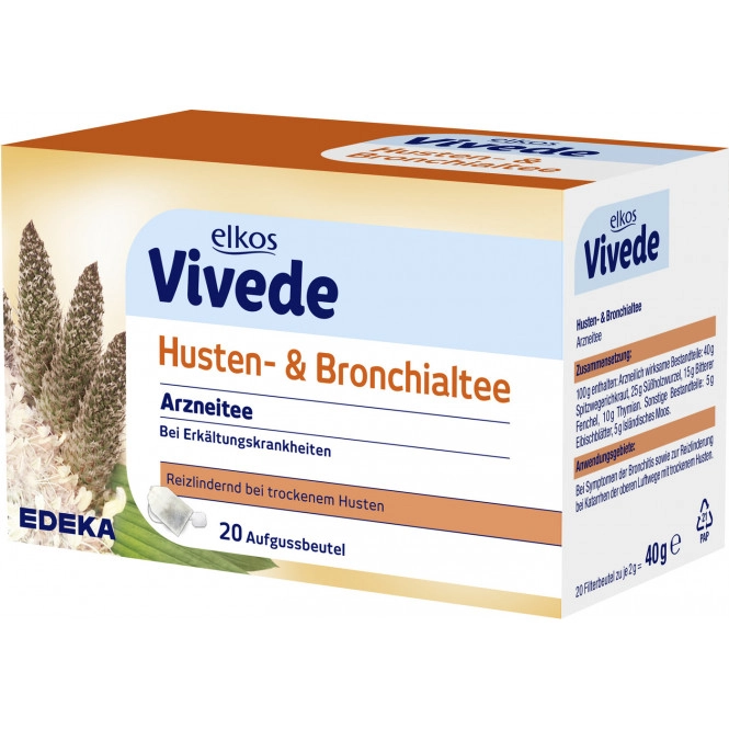 elkos VIVEDE Husten- & Bronchialtee 20ST 40G