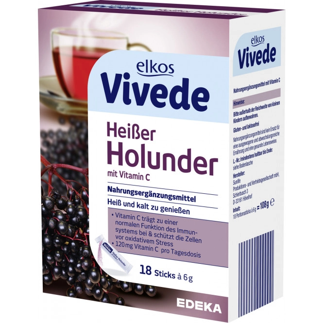 elkos Vivede Heißer Holunder Sticks 18ST 108G