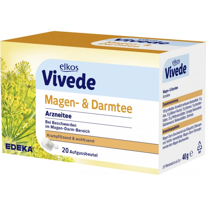 elkos VIVEDE Magen- & Darmtee 20ST 40G