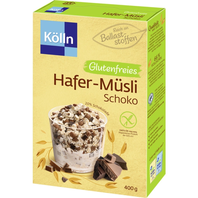 Kölln Balance Zartes Hafer-Müsli Schoko glutenfrei 400G