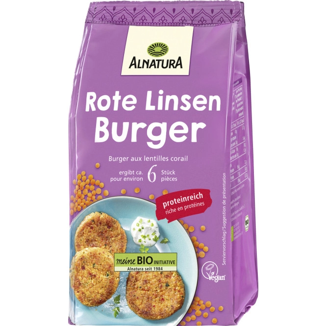 Alnatura Bio Rote Linsen Burger 200G