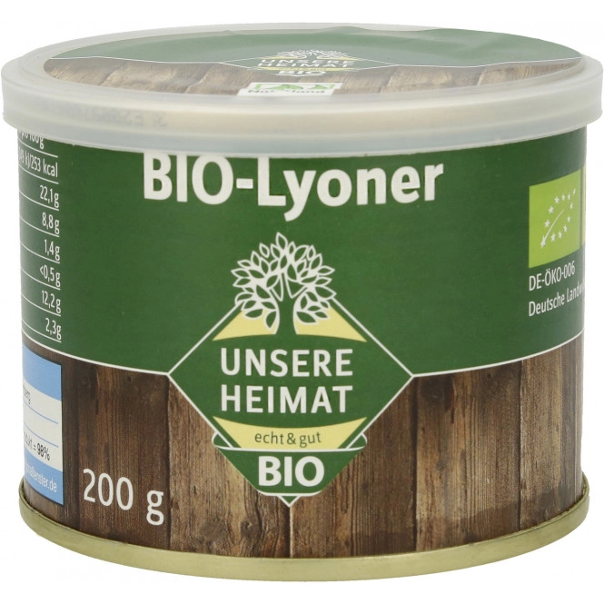 Unsere Heimat Bio Lyoner Naturland 200G