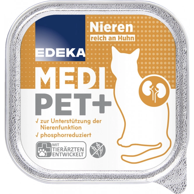 EDEKA Medi Pet+ Nieren reich an Huhn 100G